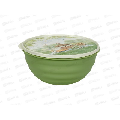 Миска 2,1л Latina с/к с декором Зеленый 222126418/08 *18