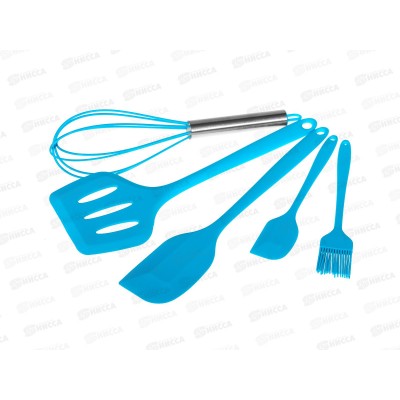 Набор кухонных принадлежностей 7288 Голубой 5пр 275995