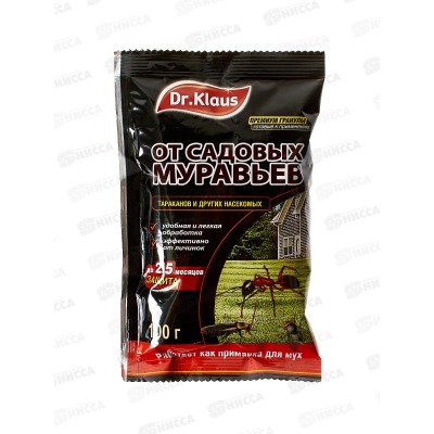 Dr.Klaus Гранулы от Муравьев, тараканов,мух и др насек 100гр *10/30