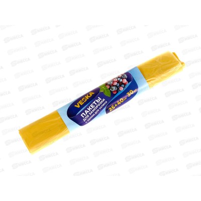 Пак. фас. ПНД 25*40 15мкм для заморозки 30шт с окном для записи *40