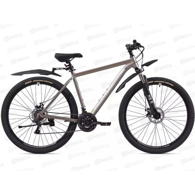 Велосипед 29" 21ск RUSH XS 925 DISC AL серый рама 21", 320059