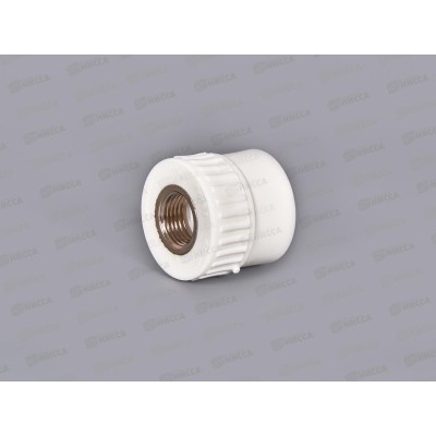 Адаптер PP-R с внутренней резьбой  белый 32x1/2&quot Jakko *10/70