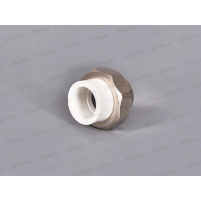 Муфта разъемная PP-R ЭКО 25*3/4&quot вн.резьба, белый, Jakko *20/80