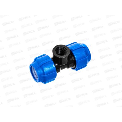 Тройник компрес. с внутренней резьбой  25x1/2" Jakko *15/240