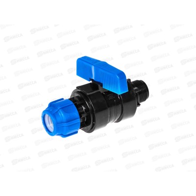 Кран шаровый компрес. с наружней резьбой  20x3/4&quot Jakko *15/180