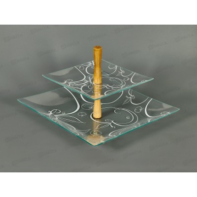 Этажерка Шафран белая 2-х ярусная 195/295, Э20-3,5  *7