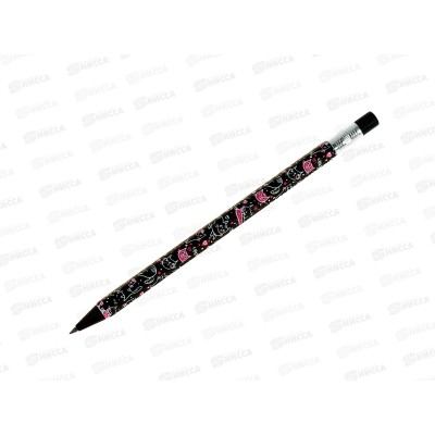 Карандаш мех.FunGraphix с точилкой Черные котята 2мм HB 21-0041/06 *24