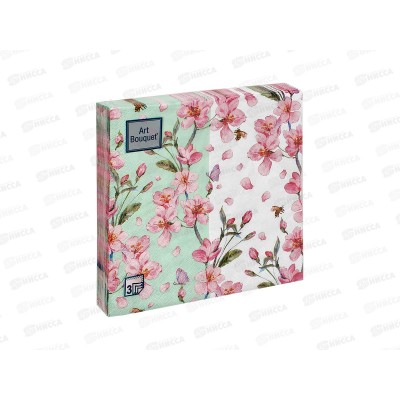 Салфетки 3 слойные 20 листов 33*33 Art Bouquet Цветущий сад 37790*12 Салфетки 3 слойные 20 листов 33*33 Art Bouquet Цветущий сад 37790*12