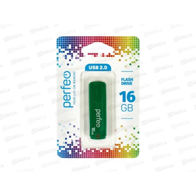 Флеш-карта Perfeo USB 16Gb C05 Green, PF-C05G016