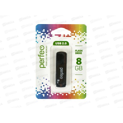 Флеш-карта Perfeo USB  8GB C05 Black, PF-C05B008