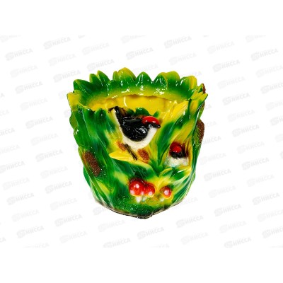 Кашпо &quotКамыш с птицами&quot (140*180мм) арт.154