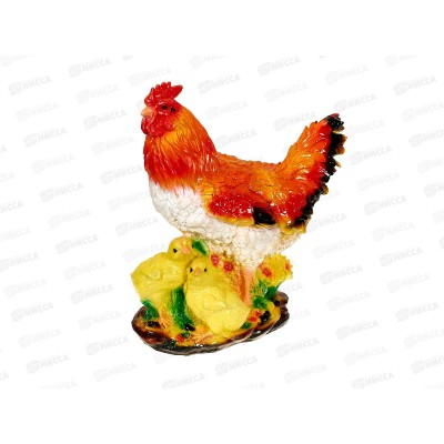 Фигура садовая из гипса "Курица с цыплятами" (330*300мм) арт.110