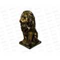 Фигура садовая из гипса "Лев" Бронза (800*340мм) арт.389 Б