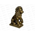 Фигура садовая из гипса &quotЛев с шаром&quot Бронза (480*300мм) арт.429 Б