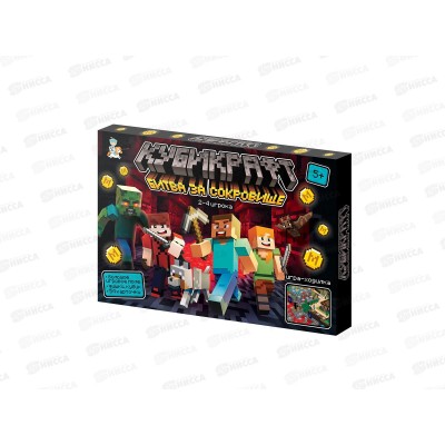 Игра настольная "Кубикрафт" Битва за сокровища, 05770 Игра настольная "Кубикрафт" Битва за сокровища, 05770