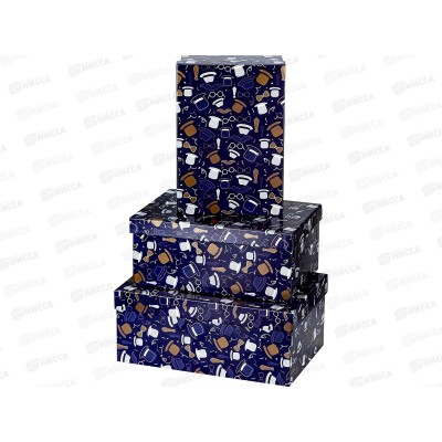 Коробка набор 3в1 Джентельмен (19*12*7,5-15*10*5см) КОР-9200