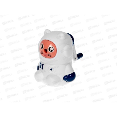 Точилка мех. BEIFA Котик астронавт, 1отв., ассорти 9519 *12 Точилка мех. BEIFA Котик астронавт, 1отв., ассорти 9519 *12