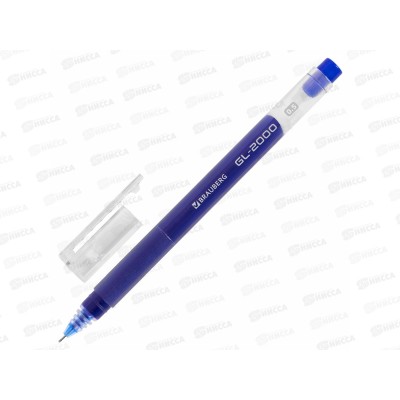 Ручка гел. BRAU GL-2000 синяя 0,35мм 144218 *12