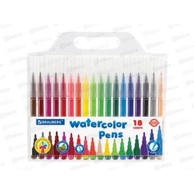 Фломастеры 18цв. BRAU классические premium,151935 *12 Фломастеры 18цв. BRAU классические premium,151935 *12