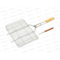 Решетка для гриля LADINA 36х27*3см с вилкой для гриля 40048 *8