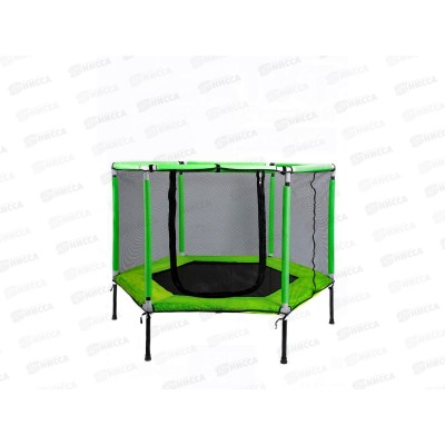 Батут детский 157см, зеленый, вес 120кг, с сеткой, БСП-0674
