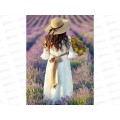 Алмаз. мозаика (класс.) 30х40см Девушка в поле, АЛМ-0044 с подр.