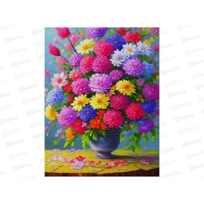 Алмаз. мозаика (класс.) 30х40см Яркий летний букет, НД-8588 с подр.