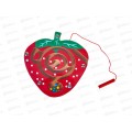 Деревянная игрушка. Лабиринт с шариками Клубника (14,5х14,5см) AN02786