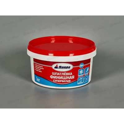 Шпатлевка финишная супербелая Д-004 1,0кг *1/12 Шпатлевка финишная супербелая Д-004 1,0кг *1/12