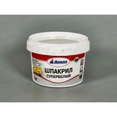 Шпакрил супербелый Д-006 1,0кг *1/12 Шпакрил супербелый Д-006 1,0кг *1/12
