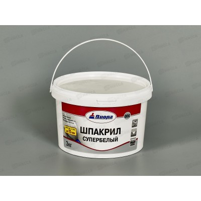 Шпакрил супербелый Д-006 3,0кг *1/8