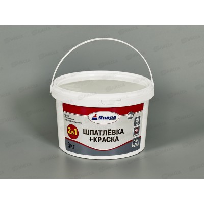 Шпатлевка+краска 2в1 Д-008 3,0кг *1/8