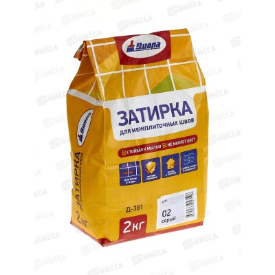 Затирка для межплиточных швов Д-381 серая 2,0кг