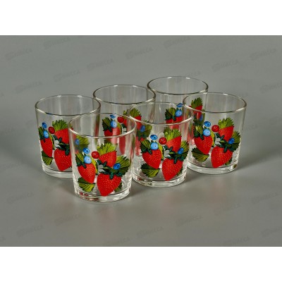 Набор стаканов "Ода" (Ягода) 6шт 250см3 *6 1249 Набор стаканов "Ода" (Ягода) 6шт 250см3 *6 1249