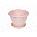 Горшок для цветов Гамма ПЛЮС 2л D19 Пудра с поддоном *28 Горшок для цветов Гамма ПЛЮС 2л D19 Пудра с поддоном *28