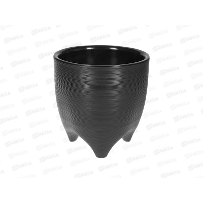 Горшок для цветов Де Коста 2,25л Черный, д.16 н.16 *10 Горшок для цветов Де Коста 2,25л Черный, д.16 н.16 *10