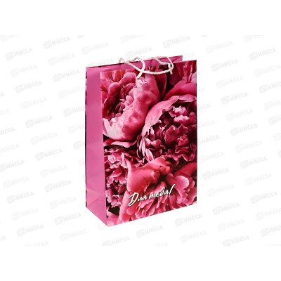 Пакет подарочный 22х31х10см ml Матовый Цветы PML-122140-FW1, 392988*12