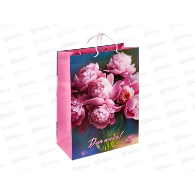 Пакет подарочный 33х45х15см Матовый xl Цветы, PXL-123024-FW6  *12