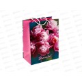 Пакет подарочный 18х22,7х10см m Матовый Цветочный принт, PM-123021-FW6 *12