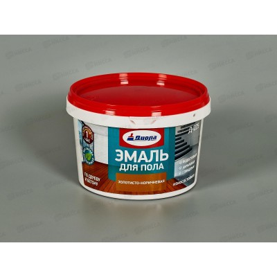 Эмаль для пола износостойкая Д-225 золотисто-коричневая 0,8кг *1/6