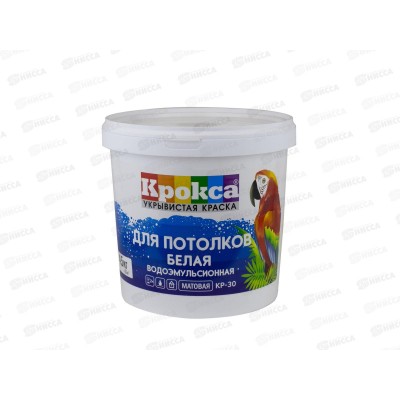 Краска в/э Крокса для потолков белая КР-30 4,5кг *1/4