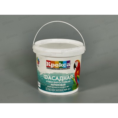 Краска фасадная Крокса акрил КР-57 1,5кг