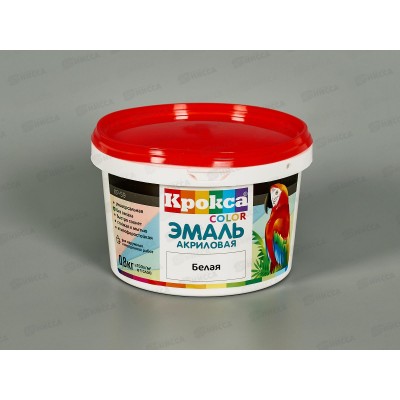 Эмаль универсальная Крокса белая акрил КР-59 0,8кг *1/12