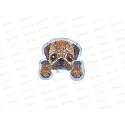 Термоаппликация Щенок с лапками 4,6*4,5см серый 7291880 *10 Термоаппликация Щенок с лапками 4,6*4,5см серый 7291880 *10