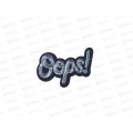 Термоаппликация Oops 4*2,5см серебряный 9656503