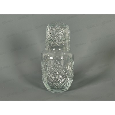 Графин со стаканом, набор 2пр. 570мл/160мл (стекло) 9940029  *36