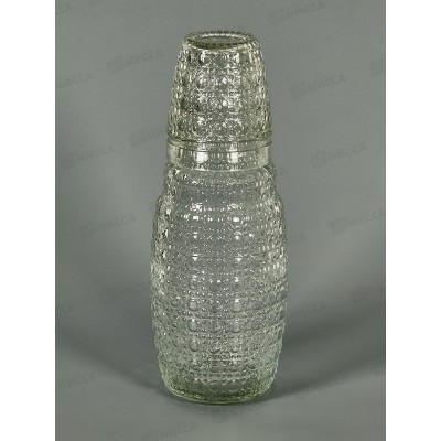 Графин со стаканом, набор 2пр. 1100мл/250мл (стекло) 9940032  *12