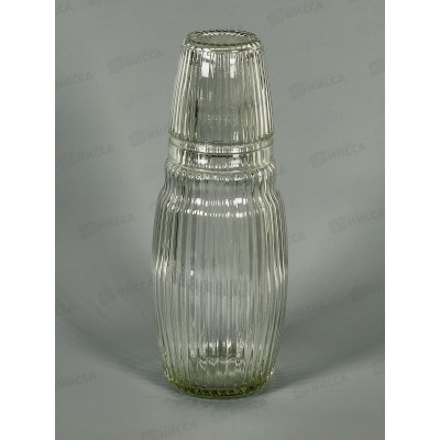 Графин со стаканом, набор 2пр. 1100мл/220мл (стекло) 9940033  *12