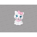 Игрушка пластизоль для ванны Кошечка, YF-CAT-01 в сетке