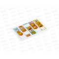 Стикеры 5в1 для заметок (липкий край) 50*15мм Смайл Р21548-33